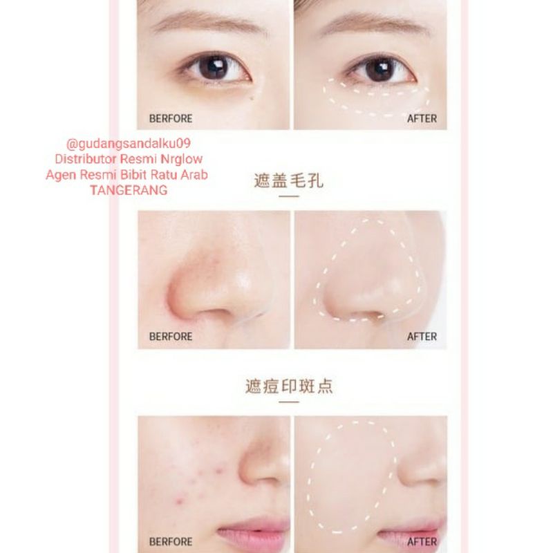 NoutriWear+ Complete Cover Concealer | Full Coverage | Tahan Lama 12 Jam | Nourishing | Kosmetik