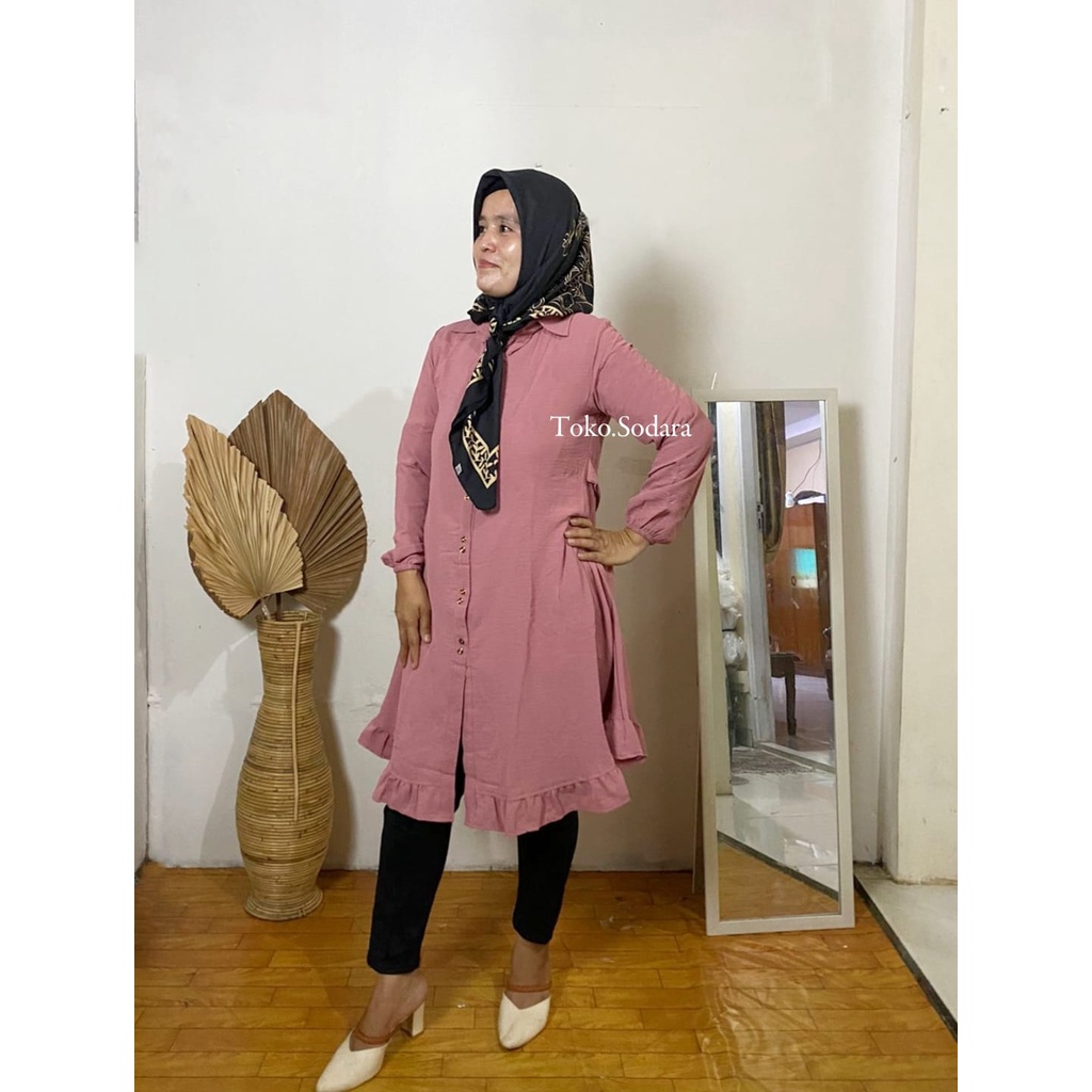 Tunik Mozza Crincle Free bross Ld106 - Ld 120 Busui friendly // Tunik Premium // Tunik Wanita Bisa Cod