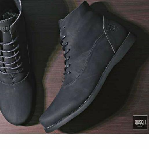 Sepatu Pria BUSCH Brodo Razor OriginaL - Hitam, 40