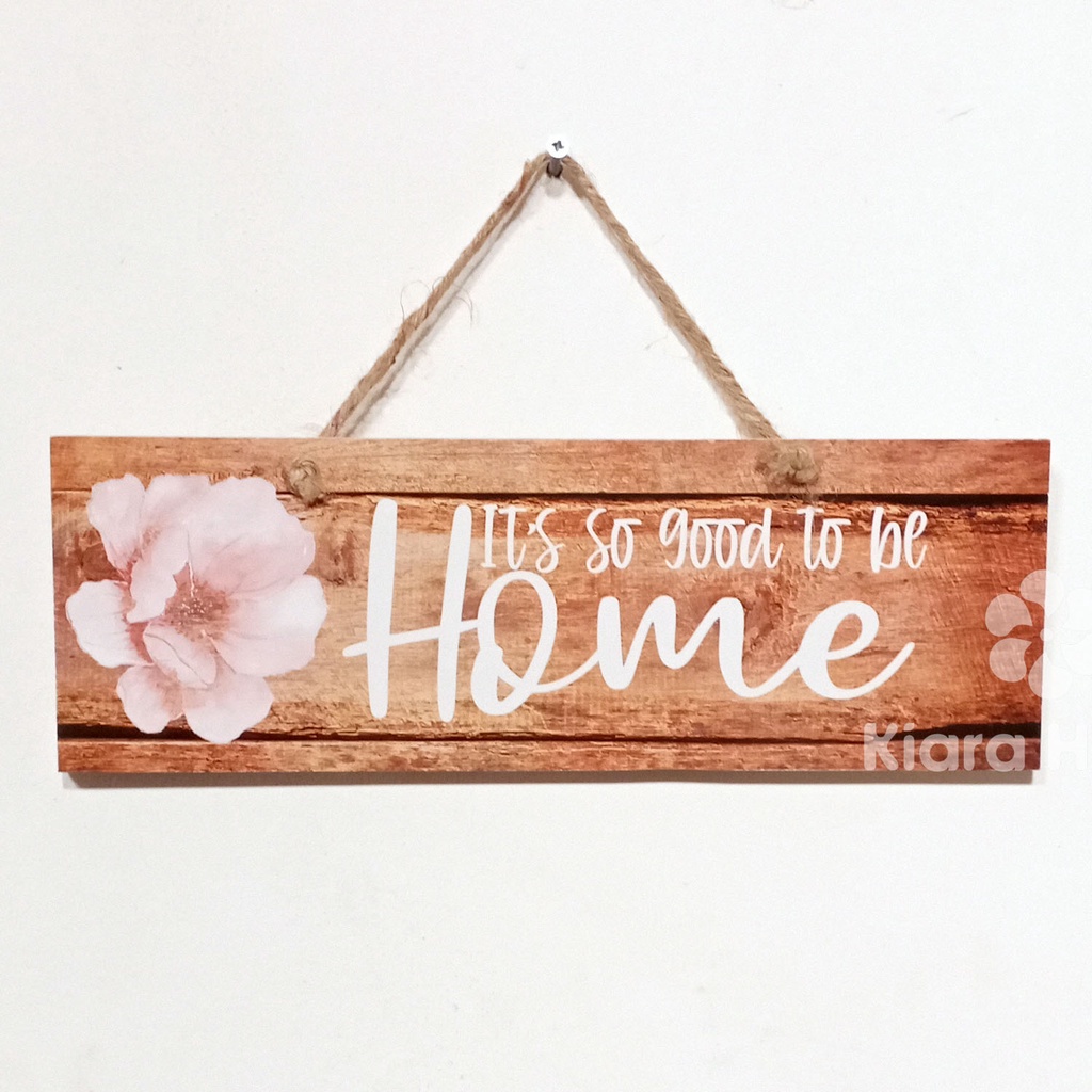 Kiara Papan Kayu Hiasan Dinding Dekorasi Teras Gerbang Pintu Rumah Kantor Sign Board Wooden Papan Na