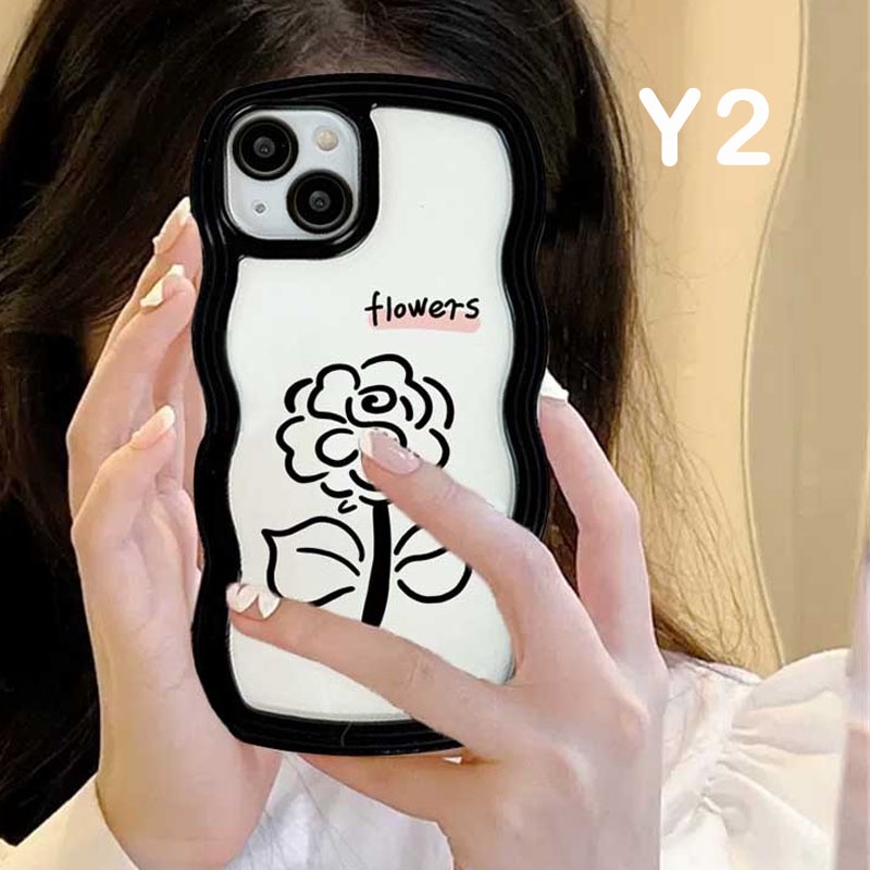 Redmi Note 11S 11 Pro 10C 10A Redmi9C 9T 9A Note10 5G Note 10S Note9 Note8 Poco X3 Pro NFC Halus Graffiti Love Garis Sederhana Bunga Soft Case Populer