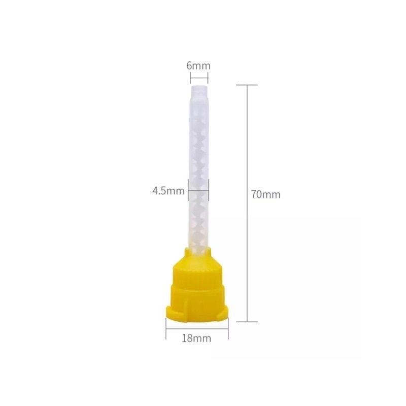 mixing tip / mixing tip light body /dental mixing tip kuning / mixing tip kuning