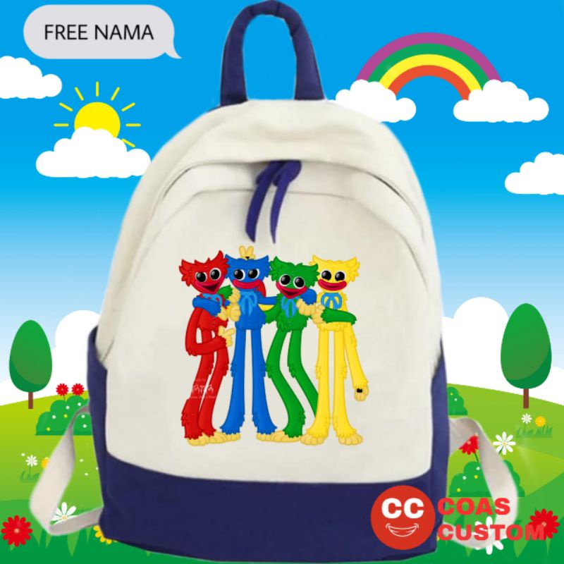 TAS HUGGY WUGGY POPPY PLAYTIME TAS RANSEL ANAK