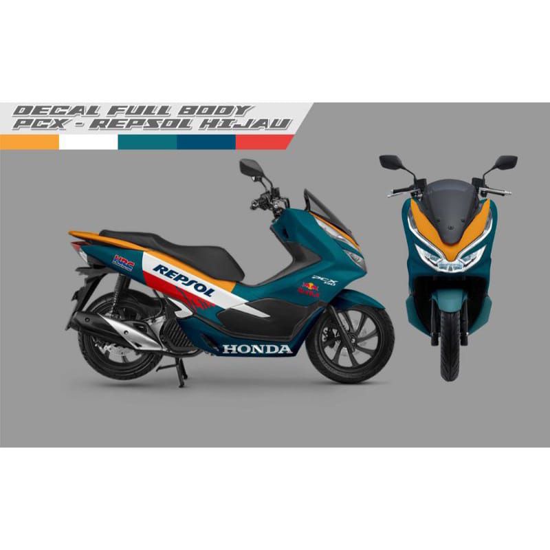 Sticker Decal Variasi untuk motor Honda PCX 150/160 cc Full body Bisa ganti warna sesuai permintaan