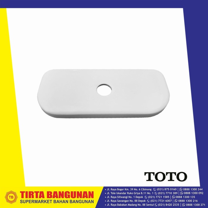 Toto Sw660Crj#W Tang Cover For Sw660J / Tutup Tangki Kloset Toto Cw660 Terlariss 