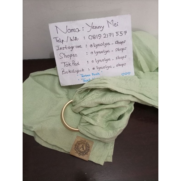 Preloved RingSling / Ring Sling / Ringsling / ringsling merk WildBirds, AuraLeaf, Poppet / ringsling