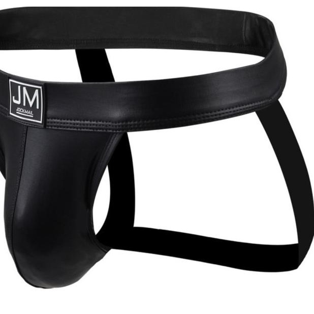 Jockstrap Semi - Leather Like (Faux Leather) - JOCKMAIL - Celana Dalam - XL