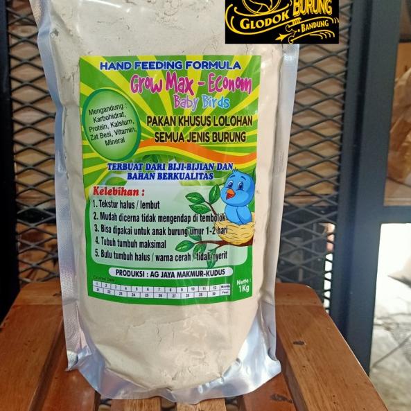 Growmax Econom Pakan Burung Bubur Loloh Anakan Lovebird Kenari siskin