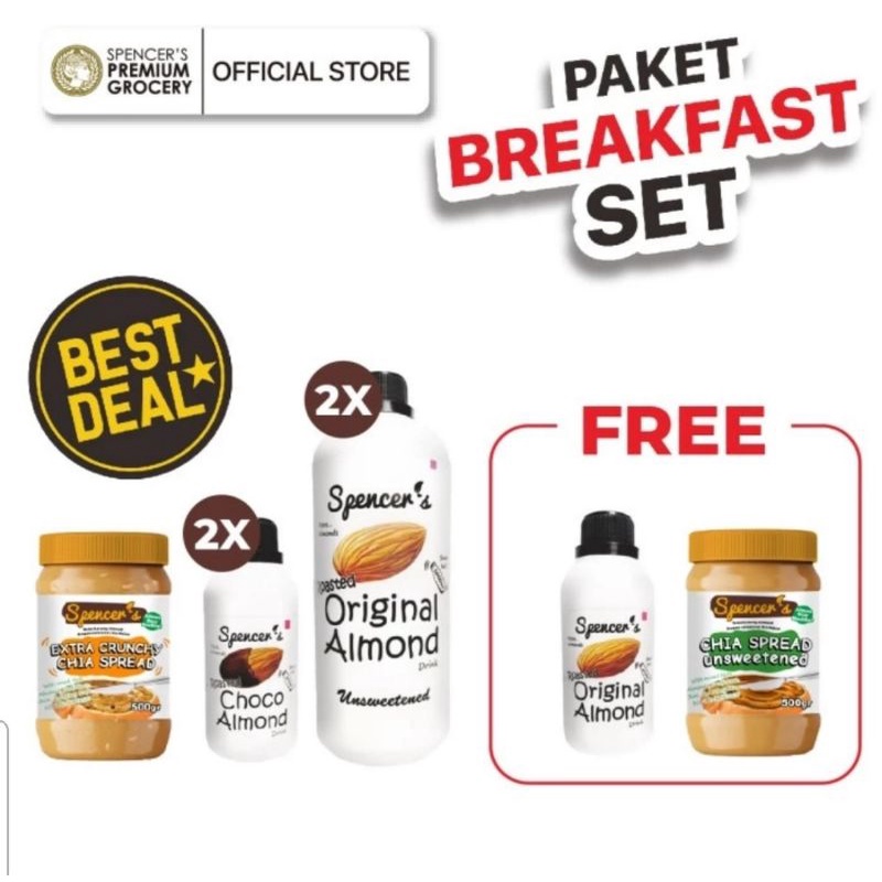 

Paket Healthy Almond Milk & Chia Spread ( 7 items )