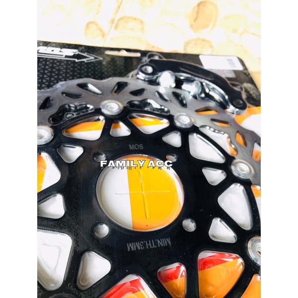PIRINGAN CAKRAM LEBAR 260MM COPY PSM MOS BLACK PLUS BREKET KALIPER MIO SOUL / MIO SPORTY / XEON GT 125 / XEON RC BLACK VARIASI MOS