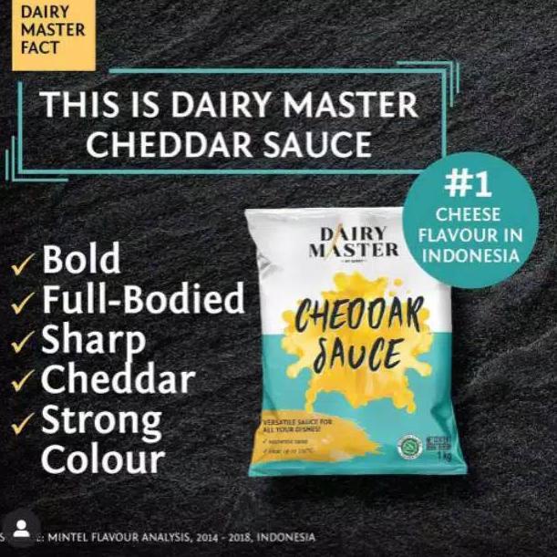 

↩ Dairy master cheddar cheese sauce - saus keju 1kg ➺