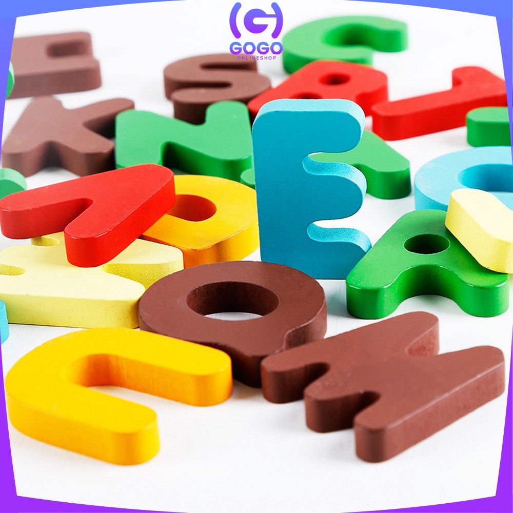 GOGO-M273 Mainan Puzzle Kayu BRITISH CARD Anak / Belajar Mainan Huruf dan Angka / Kartu Alphabet Huruf Angka Alfabet Kayu Edukasi