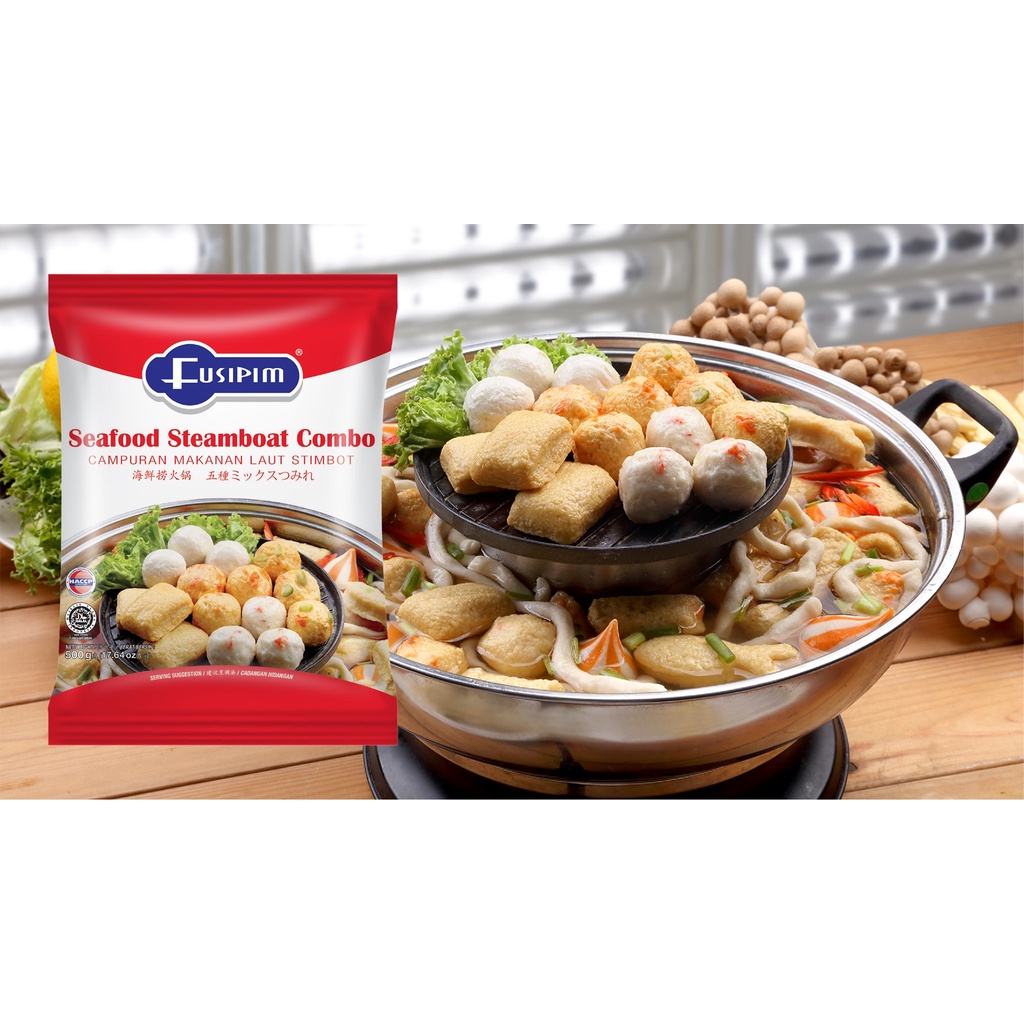 Makanan Laut Shabu Campuran Frozen Food Fusipim Seafood Steamboat Combo 400Gr