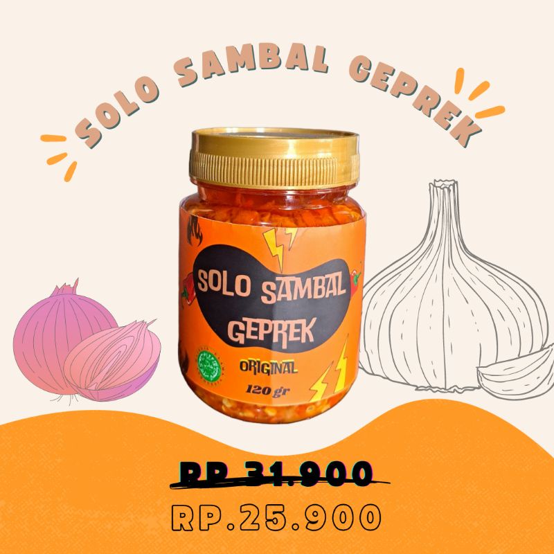 

Solo Sambal geprek original 200gr