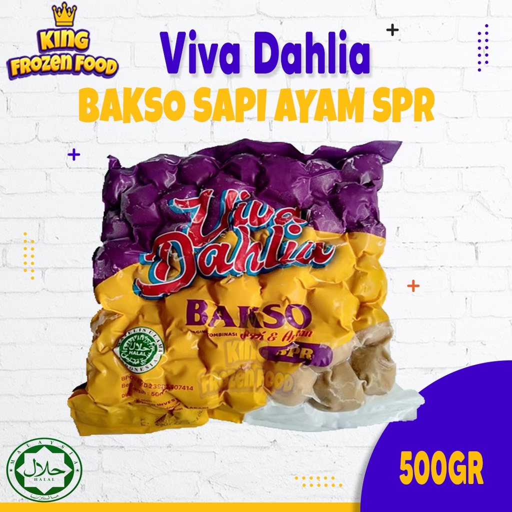 Jual Viva Dahlia Bakso Sapi Ayam Spr Isi 50 Butir 500g Shopee Indonesia