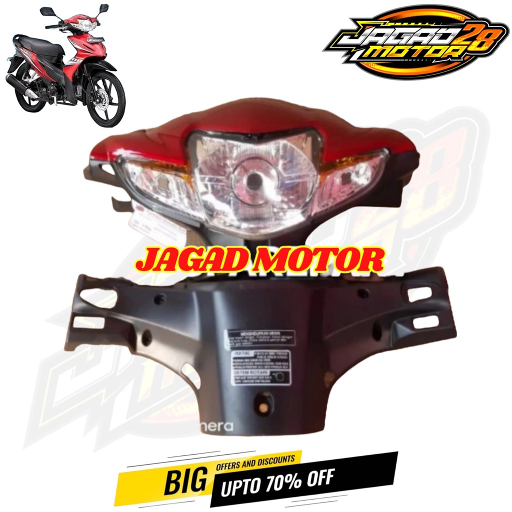 Batok Kepala Depan Belakang Honda Revo Absolute Merah Set Reflektor Lampu Depan / Batok Kepala Depan Belakang Plus Reflektor Lampu Depan Honda Revo Absolute Merah / Batok Kepala Depan Belakang Honda Revo Absolute Merah Plus Lampu Depan