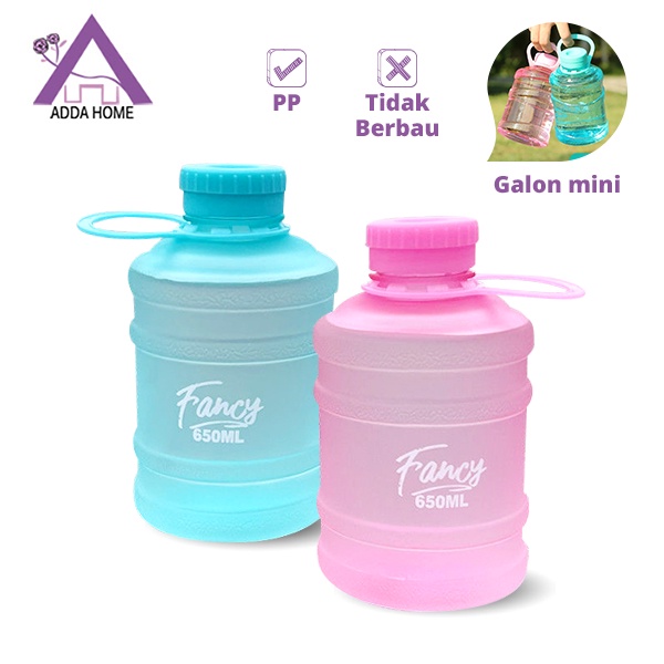 Adda Home -Botol Minum Anak Lucu Bentuk Galon Mini Unik 650 ML BPA Free