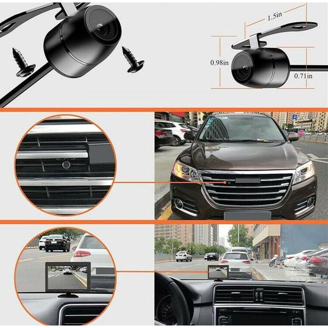 KAMERA MUNDUR MOBIL BULAT UNIVERSAL - CCD DAN INFRARED