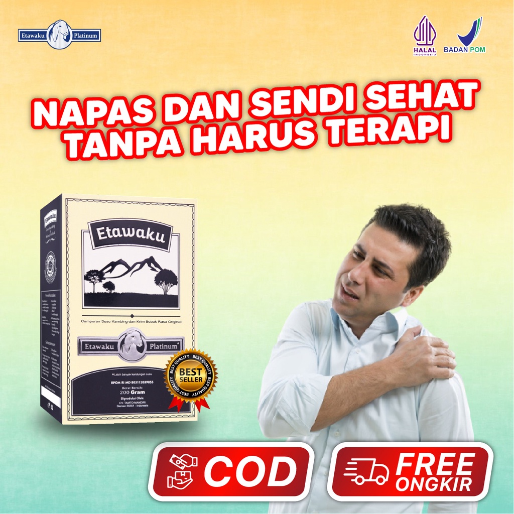 

Etawaku Platinum Paket 1 Box Susu Kambing Etawa Bubuk Murni Rendah Gula Tuntaskan dan Sembuhkan Sesak Nafas Nyeri Sendi Osteoarthritis Osteoporosis Asam Lambung Isi 200 gram