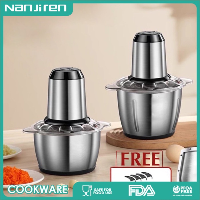 Gilingan Daging Nanjiren Niku Blender Daging Stainless Steel Blender Daging Portable