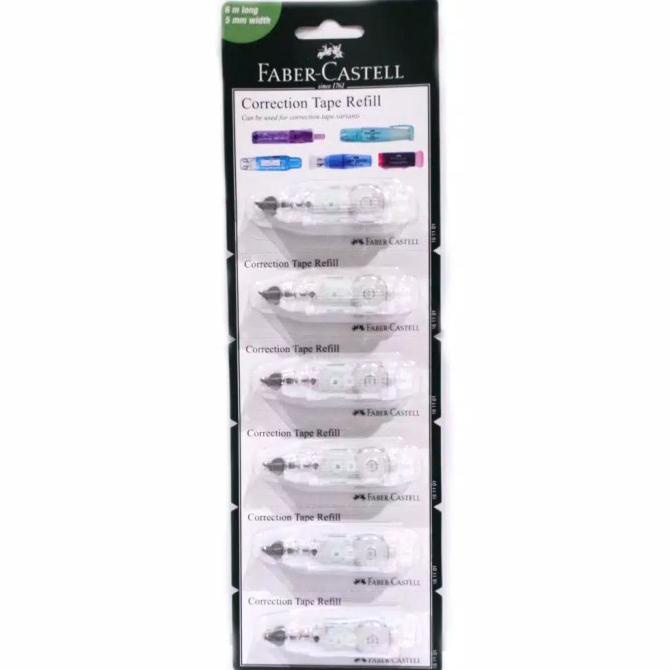 

BAYAR DITEMPAT Refill Correction Tape QJR / QAR set 6 Faber Castell /ALAT TULIS AESTHETIC/ALAT TULIS SEKOLAH/ALAT TULIS SET/ALAT TULIS LENGKAP/ALAT TULIS ANAK/ALAT TULIS LUCU