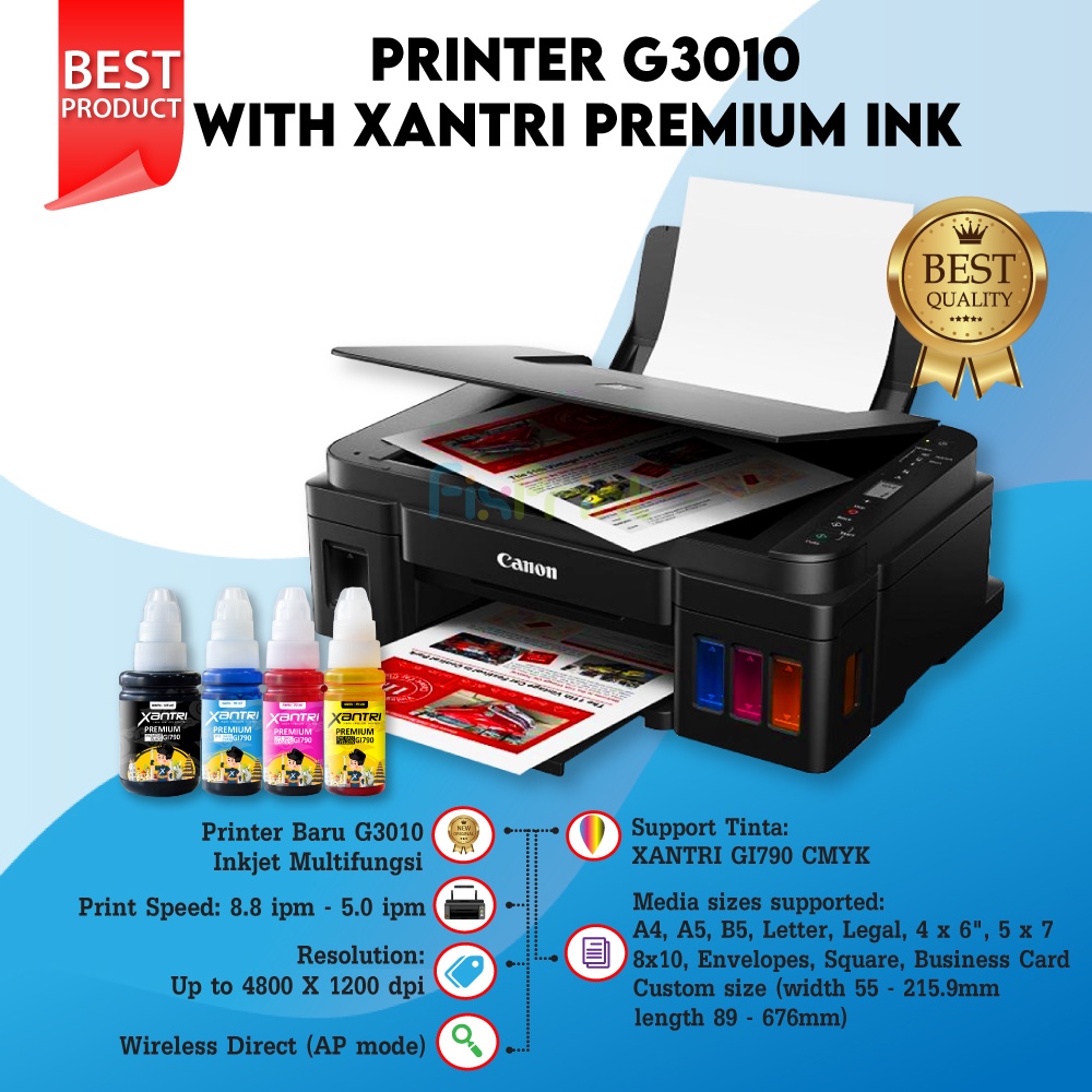 Printer Canon G3010 G3010 G3020 All in One Print Scan Copy WiFi