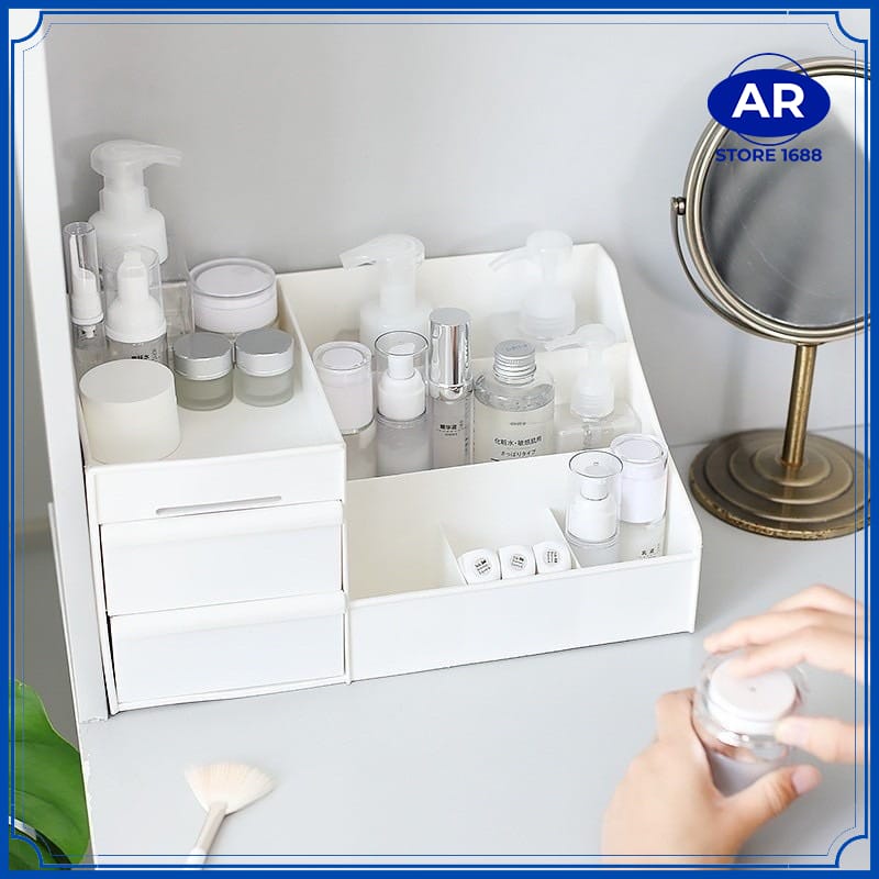 Rak Kosmetik / Cosmetic Storage Drawer / Kotak Penyimpanan Makeup Organizer / Rak Kosmetik/Rak meja kantor /Rak meja belajar / Rak meja tamu / Rak serbaguna