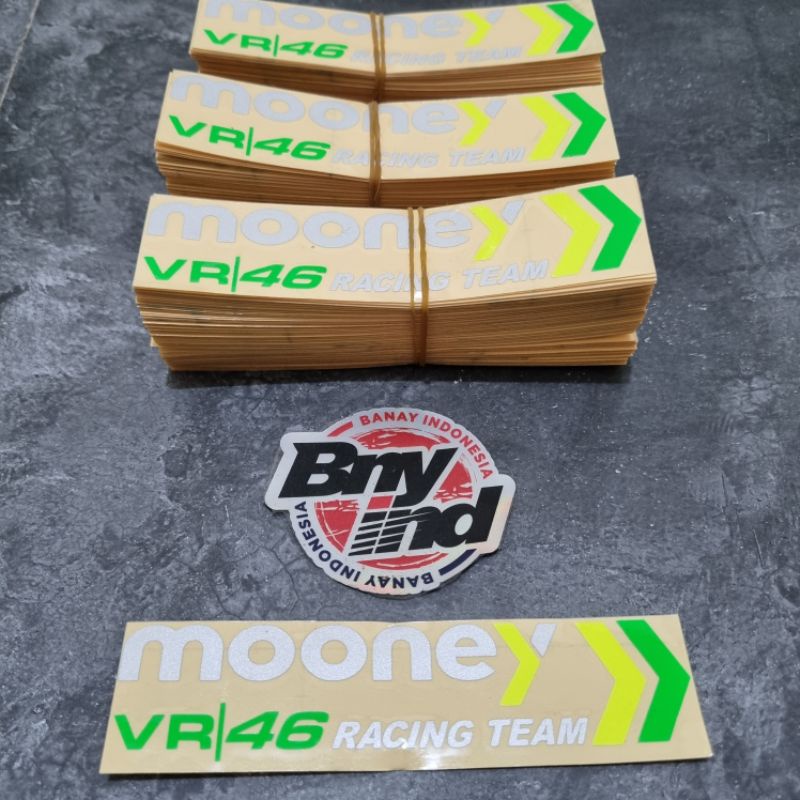 STICKER stiker MOONEY VR46 RACING TEAM CUTTING