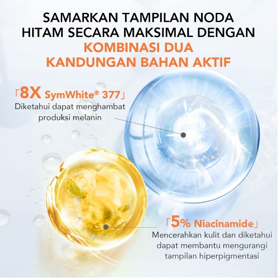 【Best Selling】YOU 8× SymWhite 377 Radiance Up! Brightening Serum with Niacinamide Vitamin C | Atasi Bekas Jerawat and Dark Spot