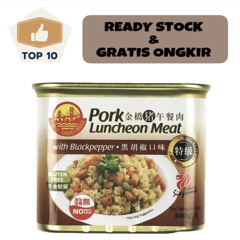 

Golden Bridge Pork Luncheon Meat - Black Pepper 340g