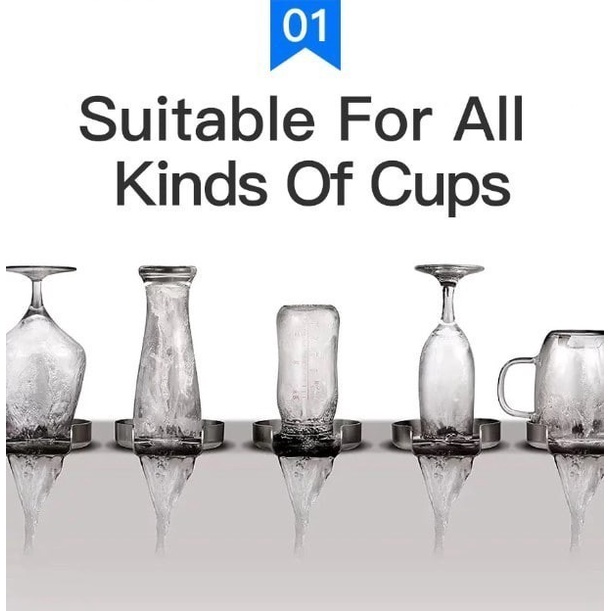 jug rinser automatic cup washer set ABS / alat cuci gelas otomatis