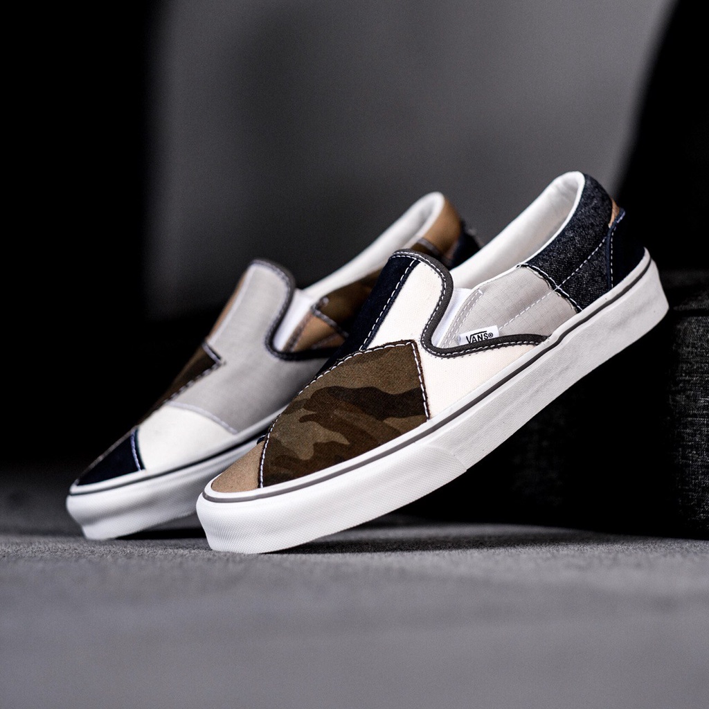 VANS SLIP-ON PATCHWORK CAMO ORIGINAL 100%