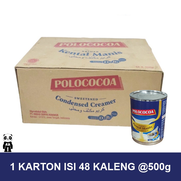 

Polococoa Krimer Kental Manis 1 Karton isi 48 Kaleng @500g