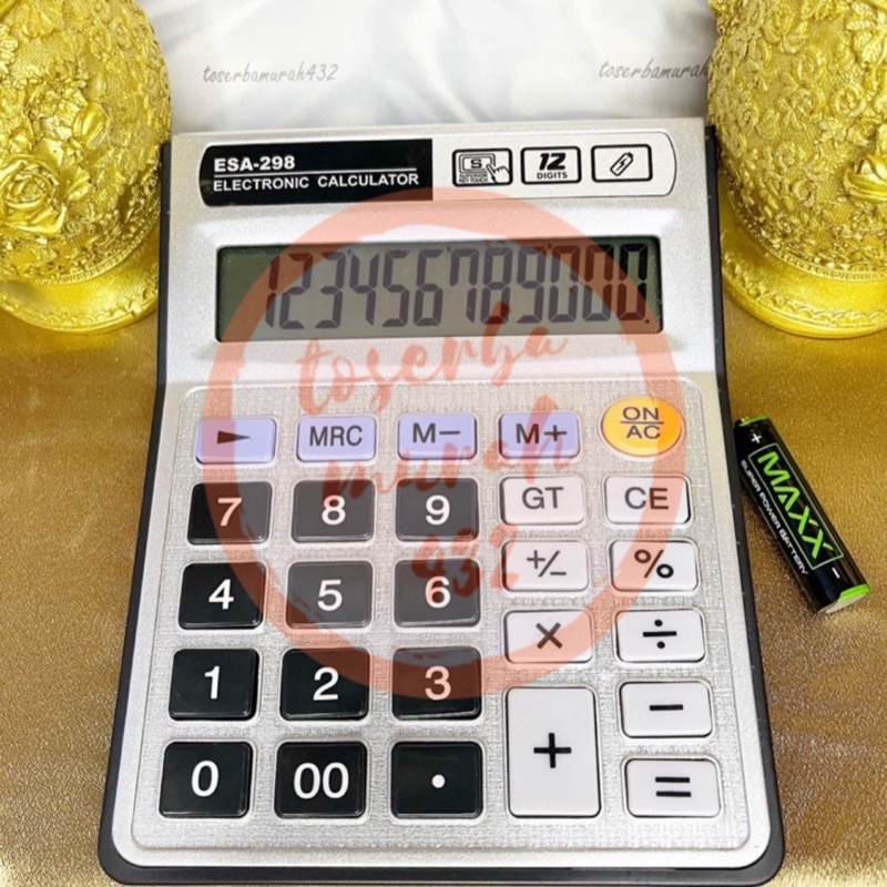 

KALKULATOR ESA 298 kalkulator meja untuk dagang 12 digit