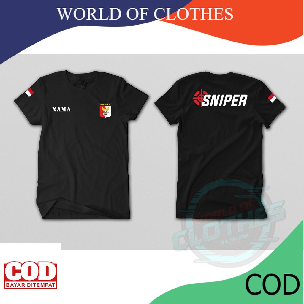 KAOS PERBAKIN SNIPER LENGAN PENDEK