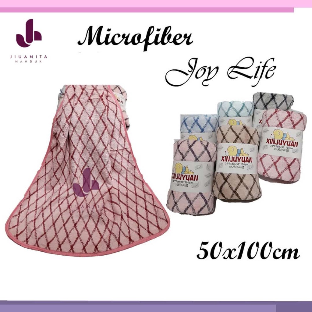 MH Handuk Microfiber Towel Joy / Xin Ju Yuan / Sarang Lebah / Felicity Uk 50x100 Paling Termurah