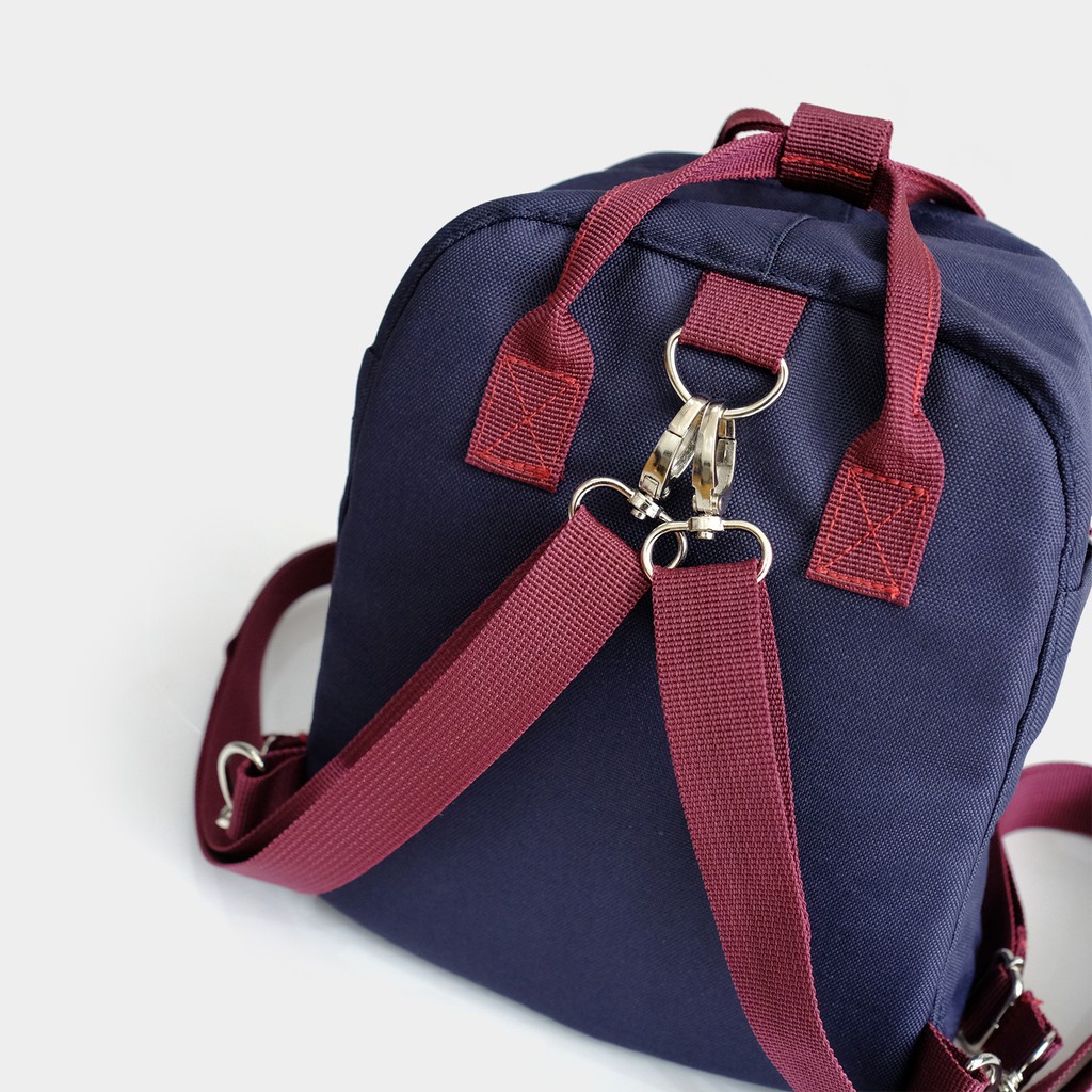 TAS SELEMPANG MULTI FUNGSI 3 IN 1 MULTI BACKPACK MEDIUM Navy TAS SEKOLAH / TAS DISTRO / TAS KOREA