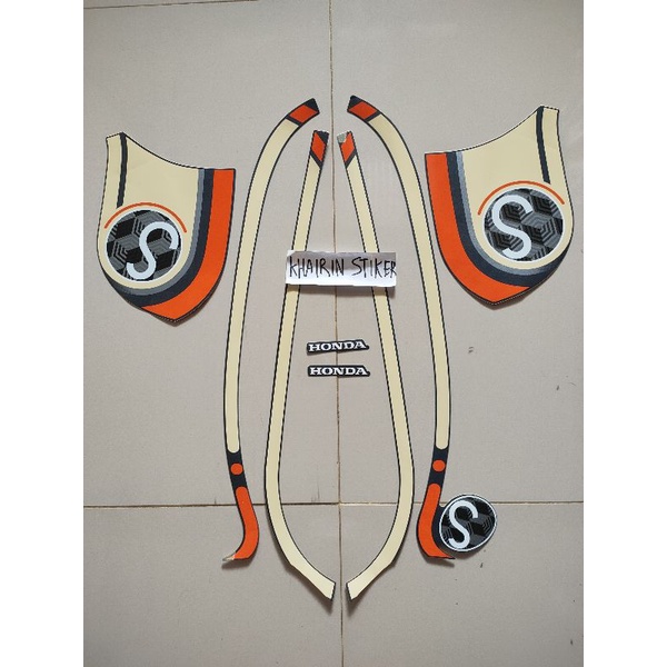 striping stiker Scoopy fashion 2020 2021 biru doff dof original