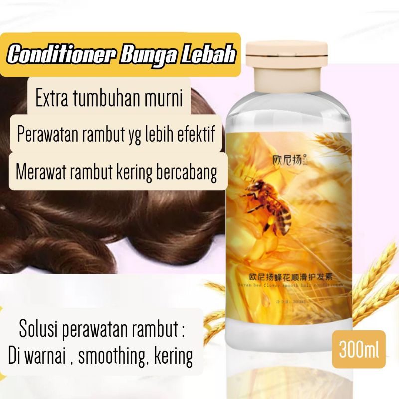 Bunga Lebah shampo conditioner shower gel 300ml  hair treatment Lae sa luay keratin spa mask