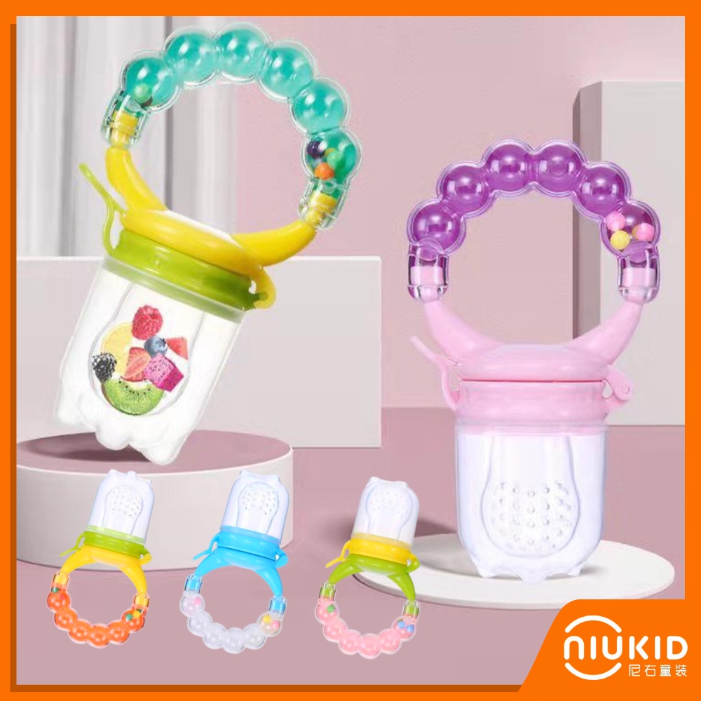 NIUKID EMPENG DOT BUAH ANAK BAYI BABY FRUIT FEEDER RATTLE TEETHER KOMPENG PACIFIER GIGITAN BAYI