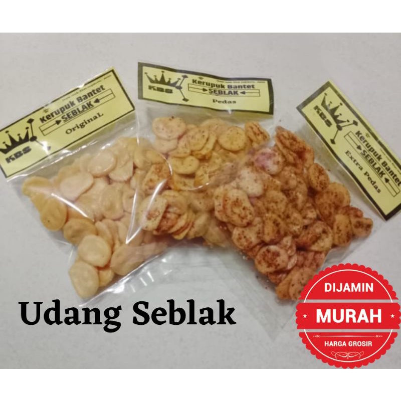 KERUPUK BANTET SEBLAK - Krupuk SEBLAK UDANG MAKARONI BINTANG KRITING