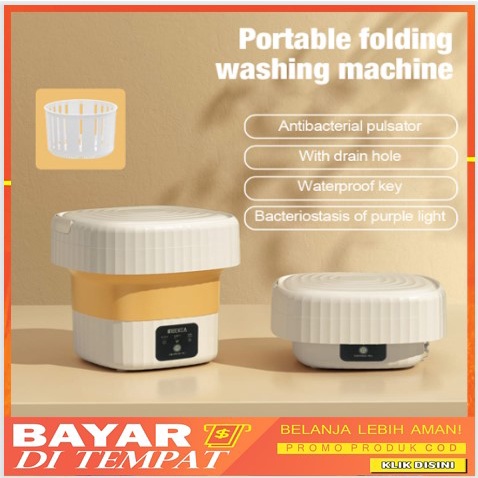 Mesin Cuci Portable Mesin Cuci Lipat Mini Folding Washing Machine