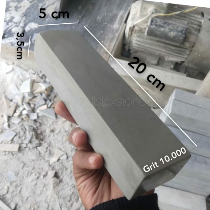 Batu asah asli alam grit 10.000 ukuran 20x5x3,5cm