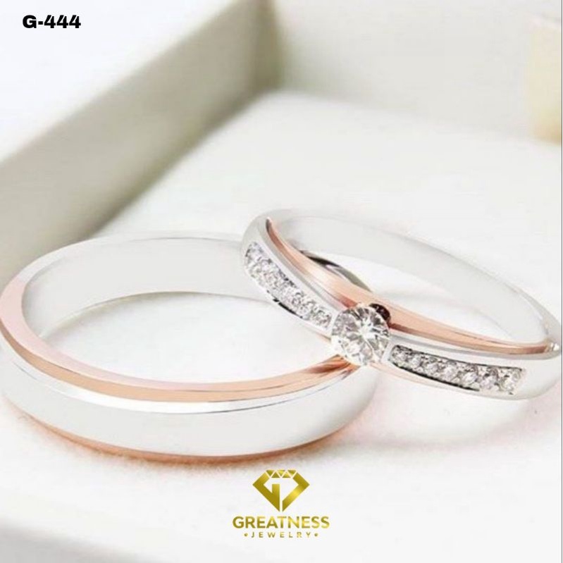 Cincin Kawin Nikah Single Pria Palladium G-444