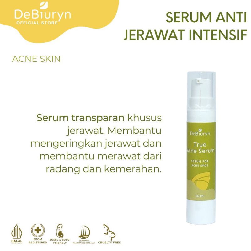 DeBiuryn True Acne Spot Serum 10ml - Wajah Jerawat