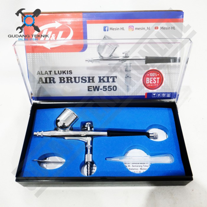 Spraygun Air Brush Kit EW440 EW550 HNL H&amp;L HL / Alat Lukis Spray Gun Semprotan Cat Spray Gun Art Painting Pen EW 440 EW 550 HNL