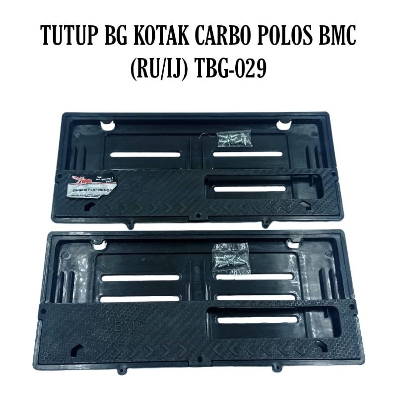 Cover Wadah Tutup Bingkai Plat Nomor BG Motor Variasi Set Depan Belakang