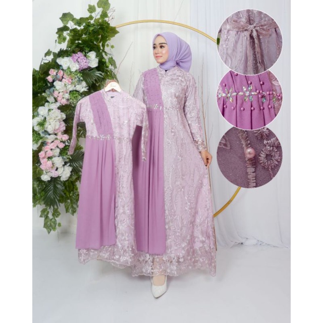 GAMIS COUPLE IBU DAN ANAK| GAMIS| GAMIS TERBARU| GAMIS PESTA| GAMIS TILE| GAMIS KONDANGAN| GAMIS