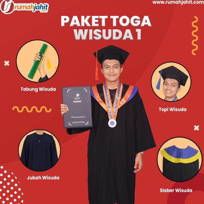 Paket Toga Wisuda/Toga Wisuda/Perlengkapan Wisuda/Paket Hemat Toga