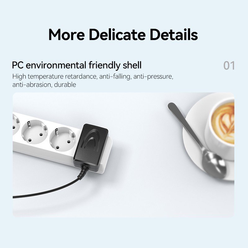 Vention Adaptor ACDC 5V 1A 2A Power Supply Adapter AC to DC to 3.5mm